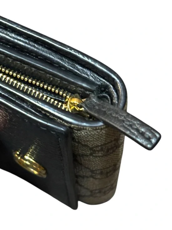 Gucci GG Marmont Compact Wallet Black Leather GG Supreme Canvas - Picture 4 of 15